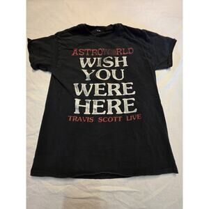 Travis Scott Wish You Were Here Men's Black Size Medium Tour T-Shirt